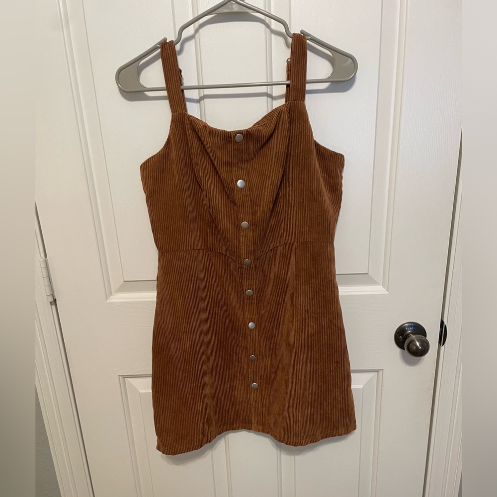 Brown corduroy dress